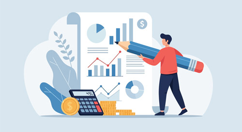 Répartition du budget marketing d’une entreprise.