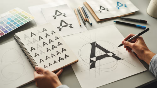 Différence entre un logo et l’identité visuelle complète d’une entreprise.